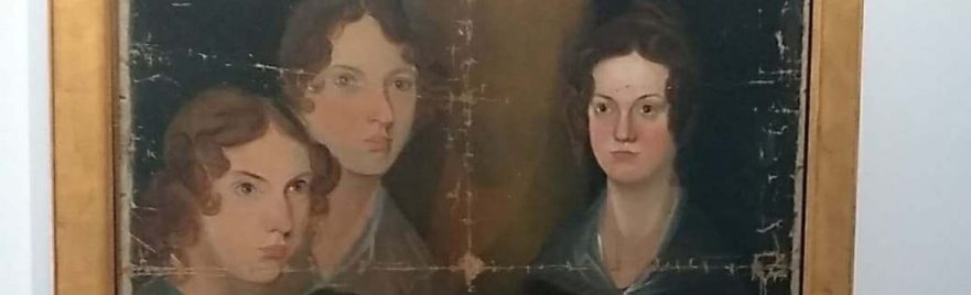 Anne, Emily, and Charlotte depicted by Branwell c. 1833